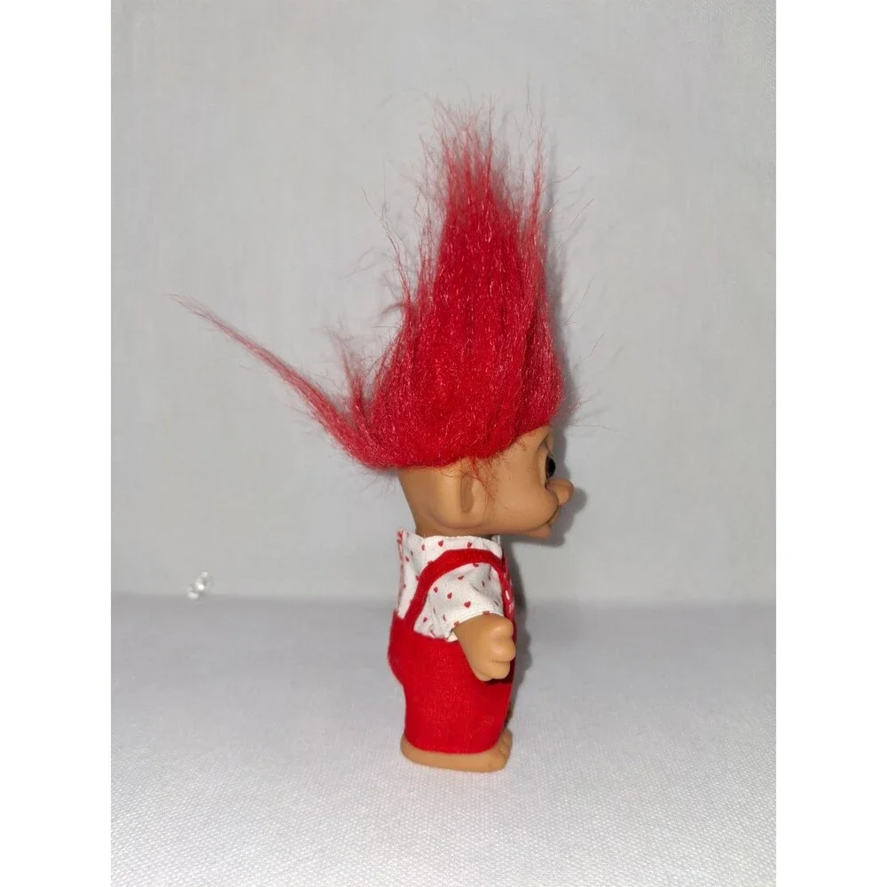 Vintage 90s Russ Berrie 5 inch Valentine's Day Troll Doll I Love You This Much